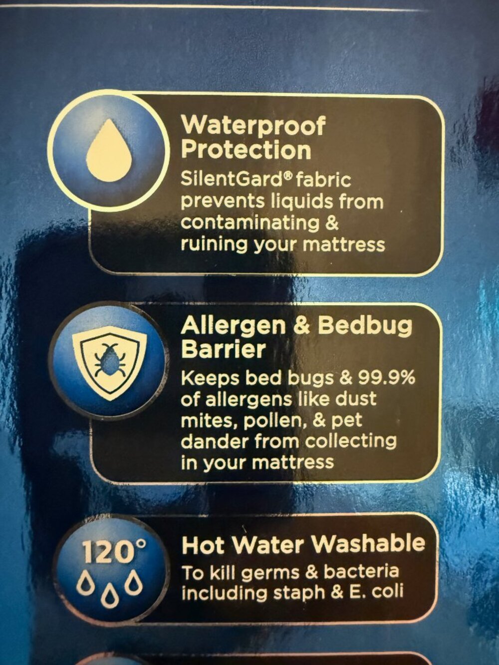Allerease Queen Size Zippered Mattress Cover - Picture 4 of 10